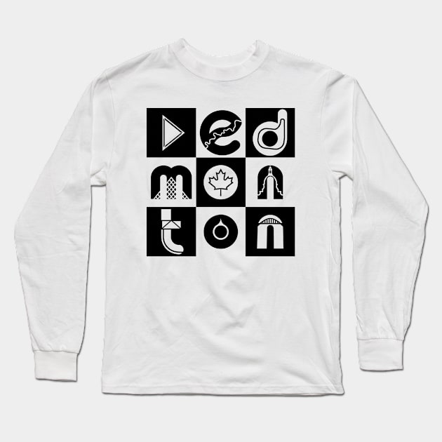 Edmonton Architecture Long Sleeve T-Shirt by Edmonton River